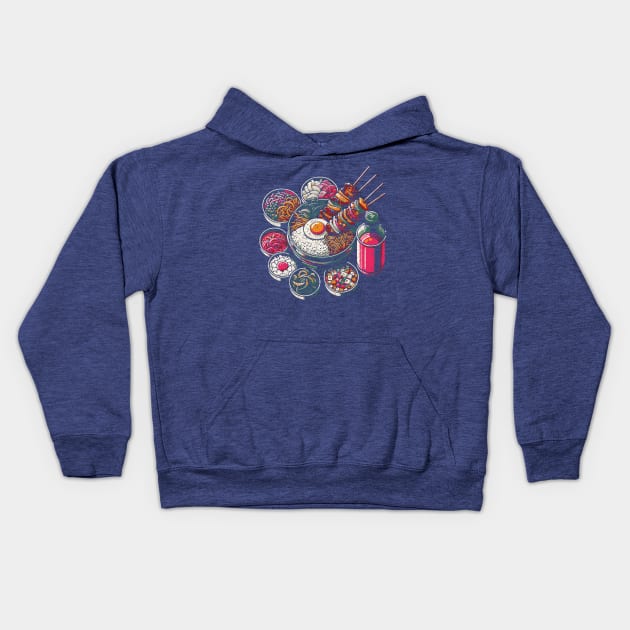 Comfort Food (South Korean) Kids Hoodie by JSnipe